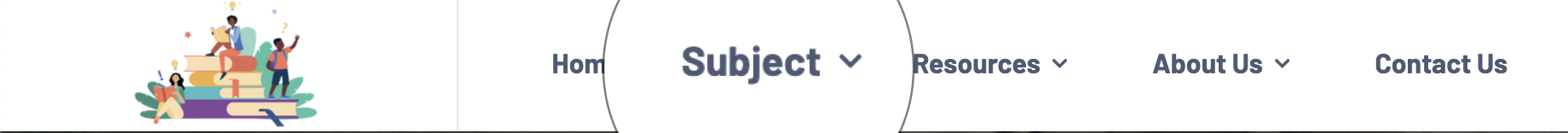 Getting started navigation bar